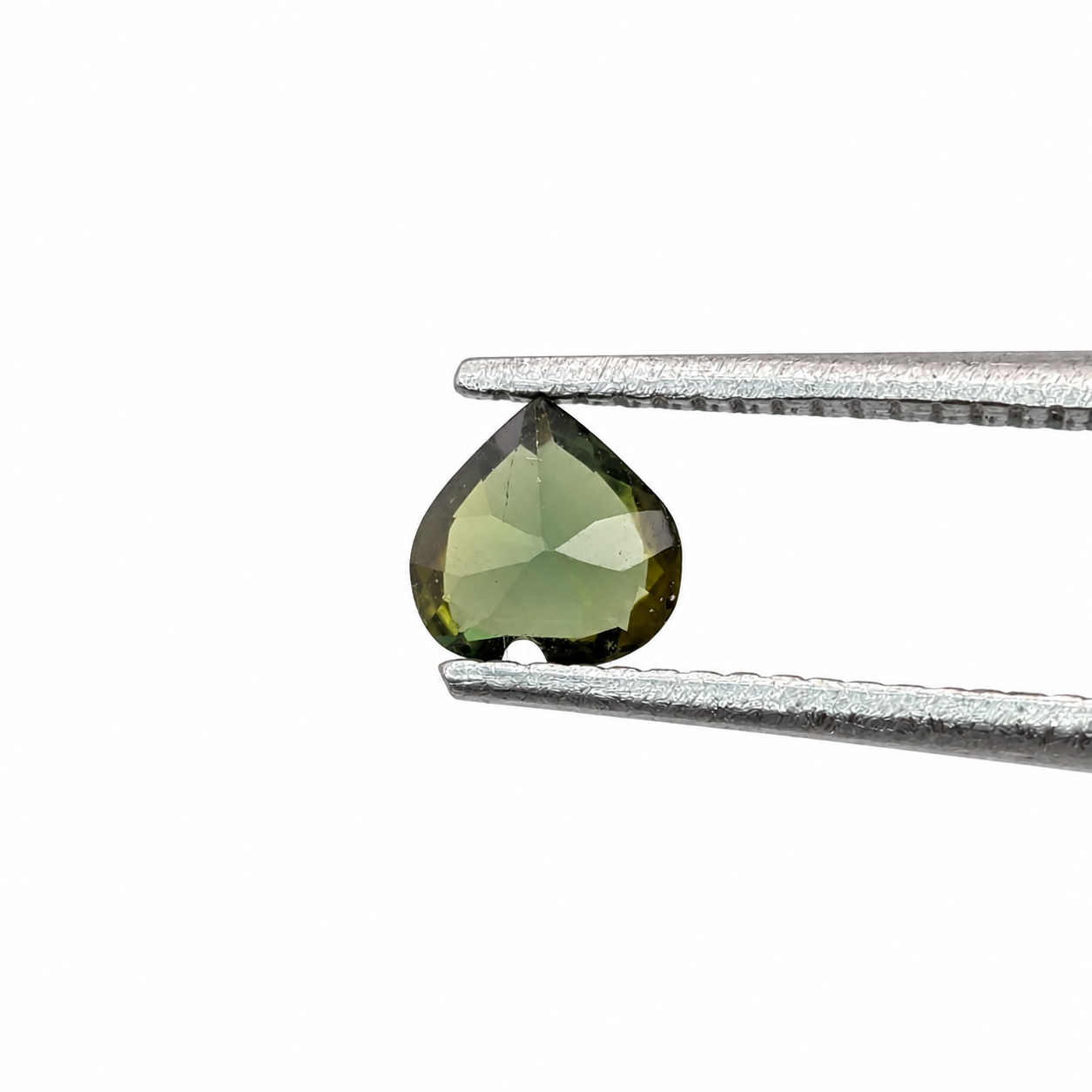 Turmalina Verde Facetado Corazón 4 mm