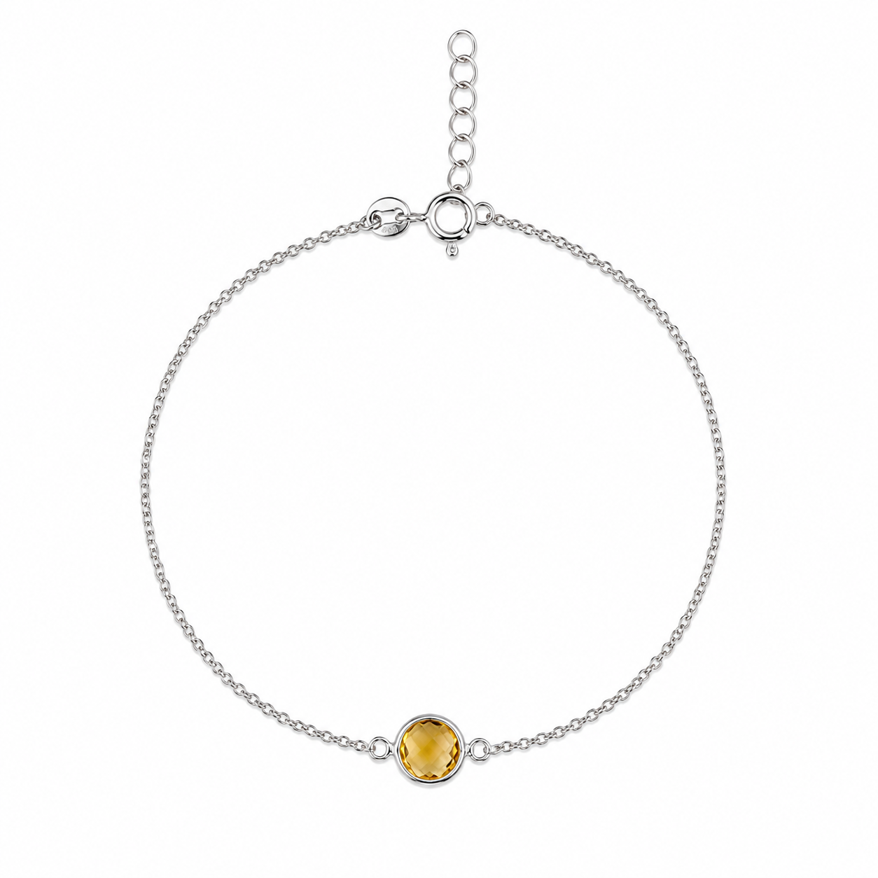 Pulsera de plata 925 con baño de rodio