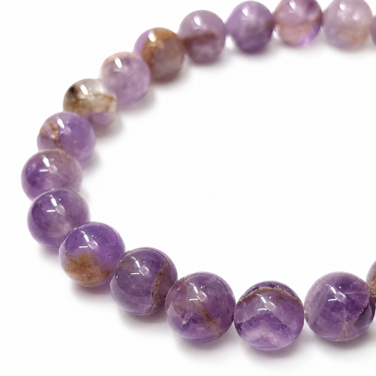 Pulsera Elástica de Amatista 8 mm
