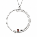 Collar con Granate Rojo