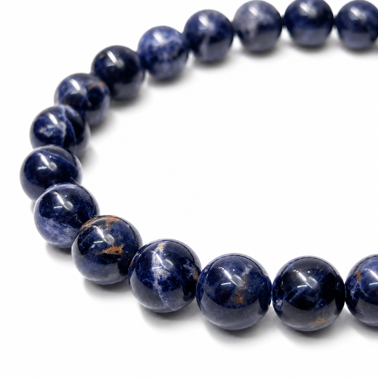 Pulsera Elástica de Sodalita 8 mm